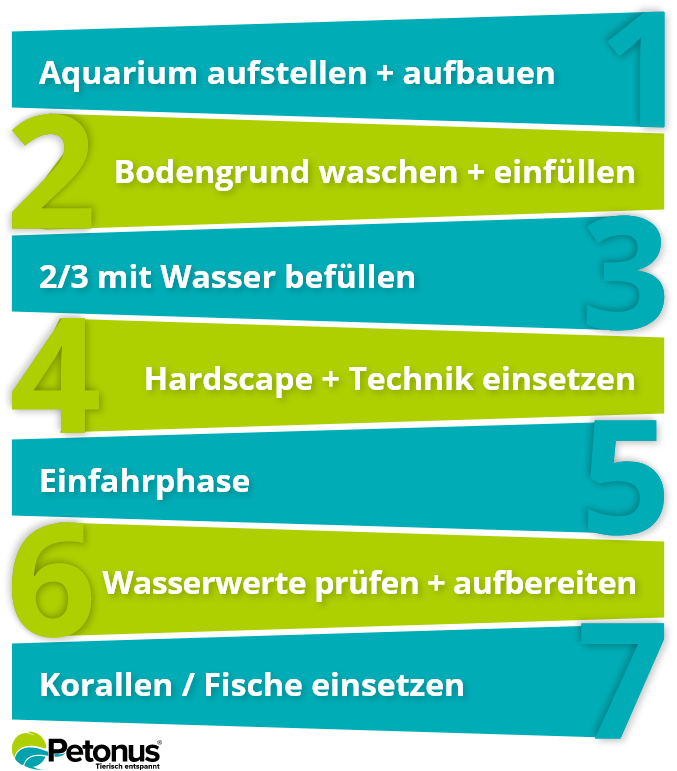 Schritt f&uuml;r Schritt Anleitung Meerwasseraqaurium