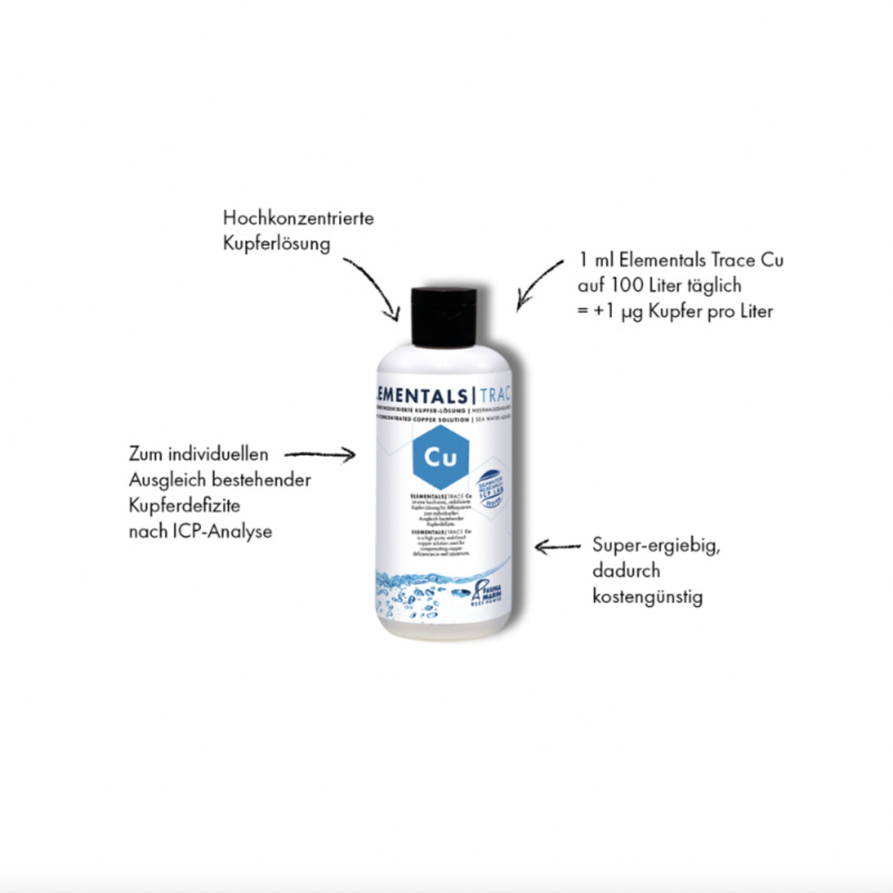Fauna Marin Elementals Trace Cu 250 ml